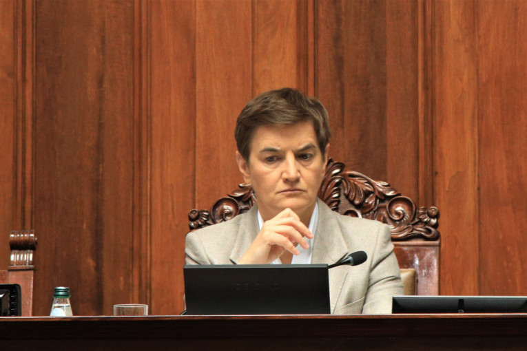 Ana Brnabić u Narodnoj skupštini
