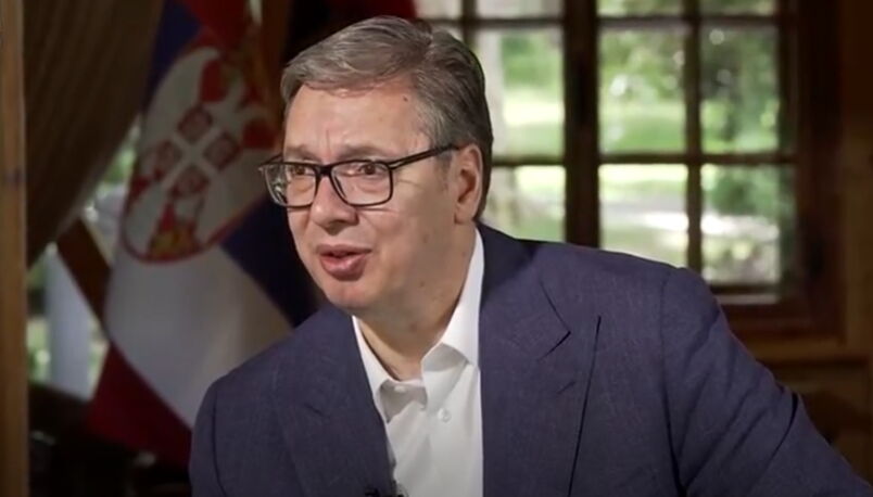 Predsednik Srbije Aleksandar Vučić tokom obraćanja
