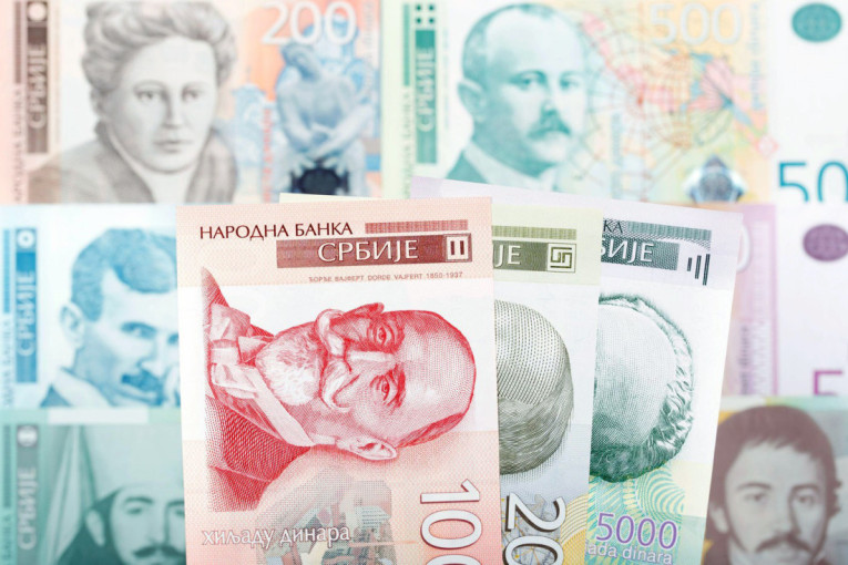 Novčanice srpskih dinara različitih apoena